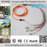 12 Cores MPO/MTP Fiber Optic Cable Female to LC 3Meters